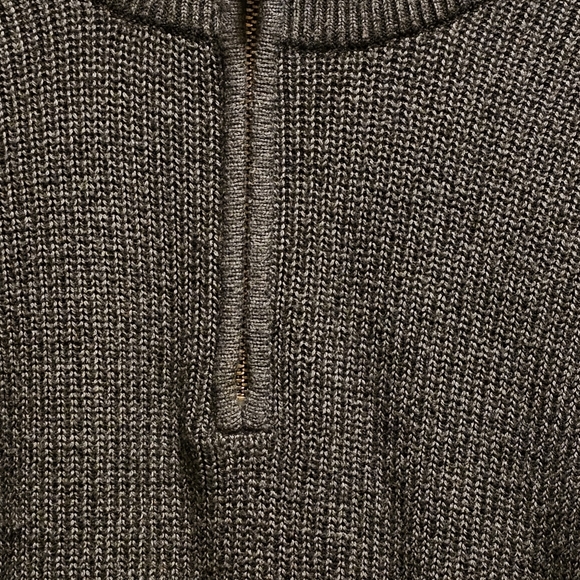Ted Baker London Gray Stach Quarter Zip Sweater - Size 5 (XL) - Picture 6 of 13